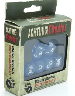 Achtung! Cthulhu - Set de Dés Bleus Blauer Kristall