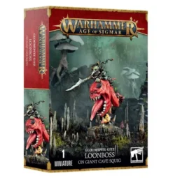 Age of Sigmar : Gloomspite Gitz - Loonboss sur Giant Cave Squig