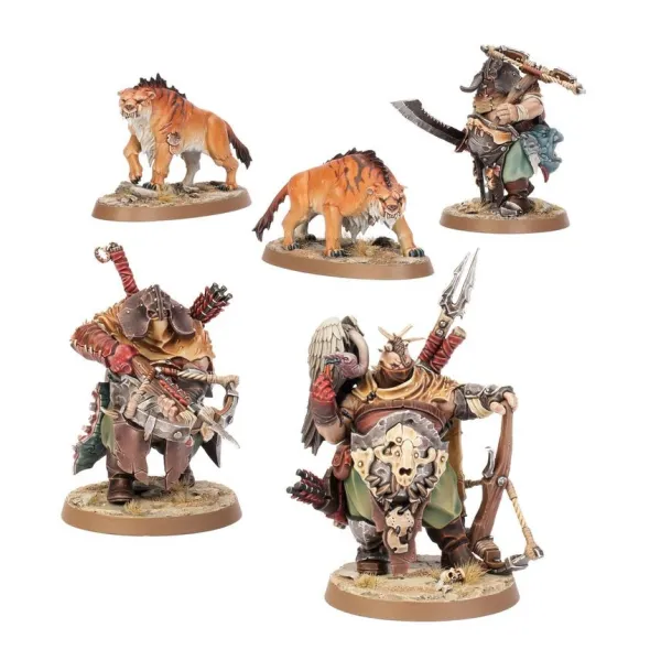 Age of Sigmar : Ogor Mawtribes - Chasseurs avec Dents de Sabre