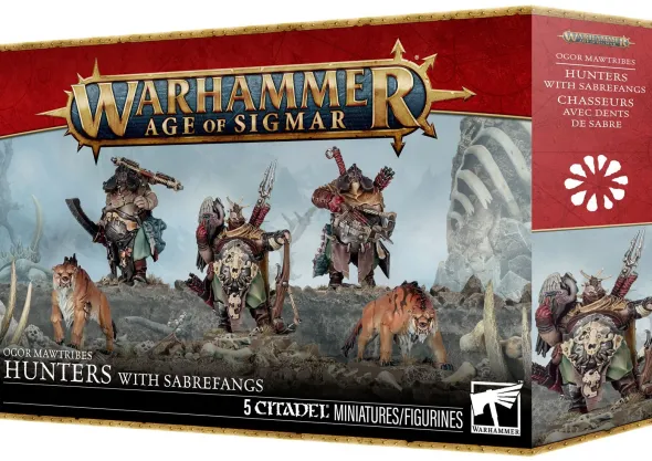 Age of Sigmar : Ogor Mawtribes - Chasseurs avec Dents de Sabre
