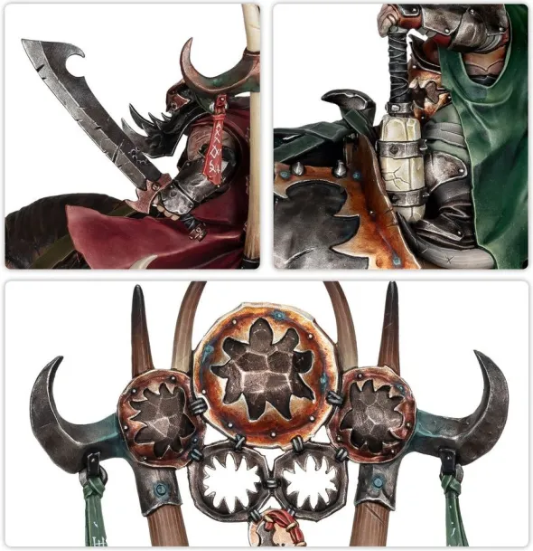 Age of Sigmar : Ogor Mawtribes - Morga l'Omnipotente, Tyran Suprême / Tyran sur Gloutocéros