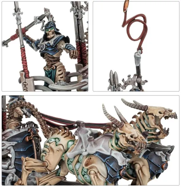 Age of Sigmar : Ossiarch Bonereapers - Suzerain-Kavalos sur Char de Guerre