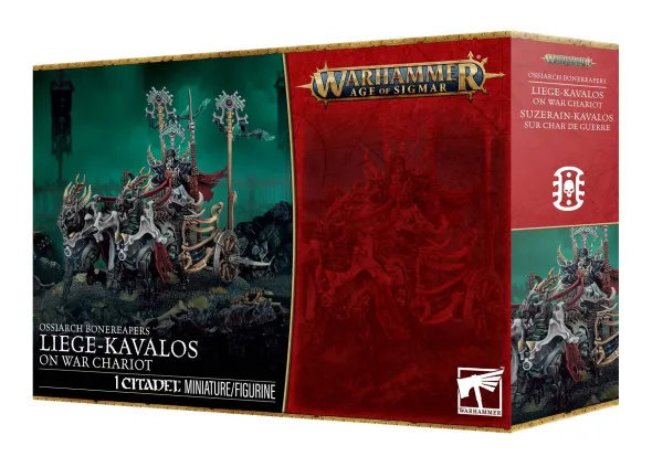 Age of Sigmar : Ossiarch Bonereapers - Suzerain-Kavalos sur Char de Guerre
