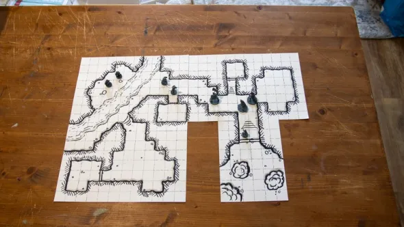 A5 Grid Paper - Goblin Cave
