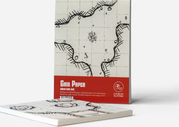 A5 Grid Paper - Goblin Cave