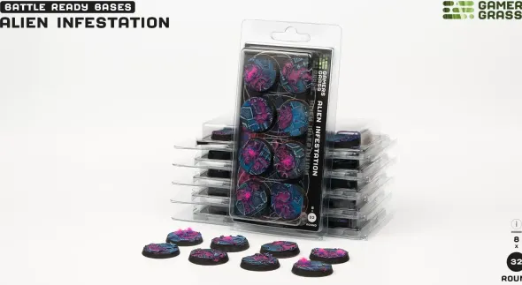 Alien Infestation Bases, Round 32mm (x8)