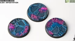 Alien Infestation Bases, Round 50mm (x3)