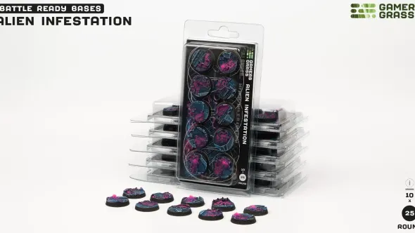 Alien Infestation Bases, Round 25mm (x10)