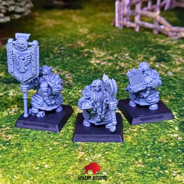 Apache Studio - Seigneurs nains - 10 Gardes royaux nains avec EMC