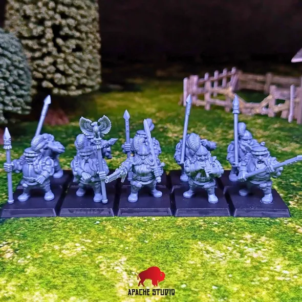 Apache Studio - Seigneurs nains - Mercenaires nains avec EMC