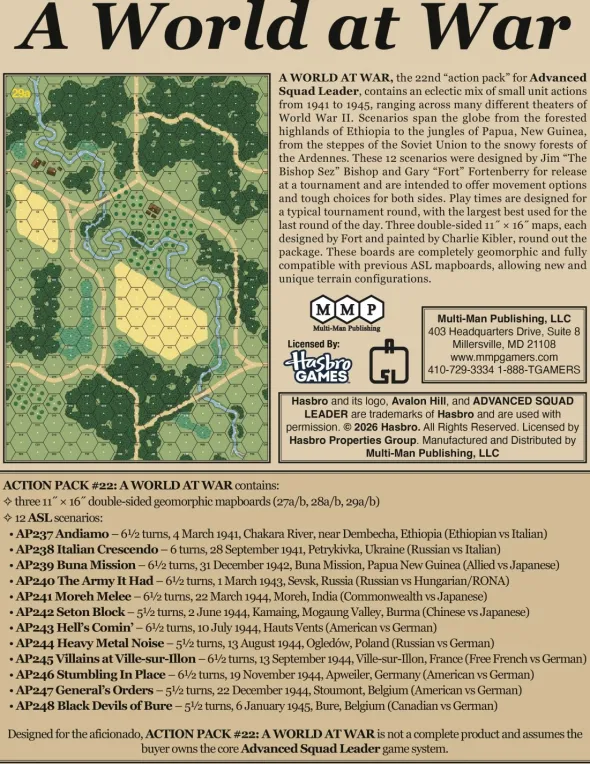ASL Action Pack 22 - A World at War