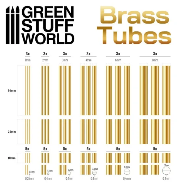 Assortiment de Tubes en Laiton