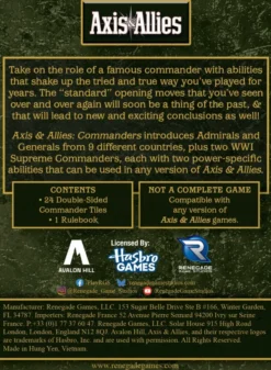 Axis & Allies: Commanders