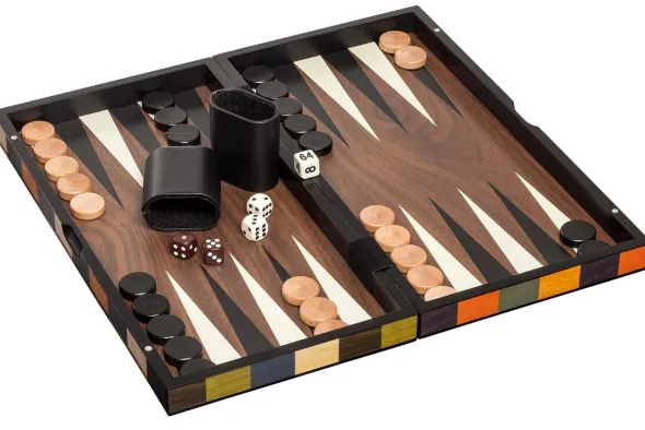 Backgammon Fourni - Fermeture Magnétique - Medium 38x19 cm