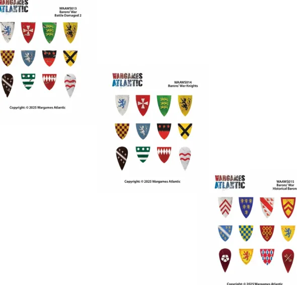 Baron's War Shield Decals 2