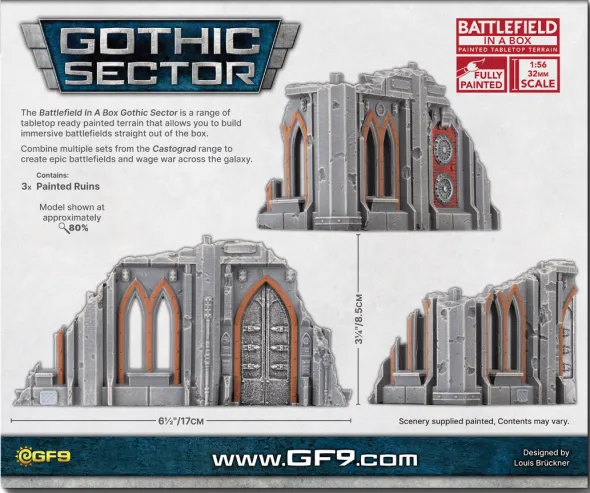 Battlefield in a Box: Gothic Sector: Castograd Hab Block Small Ruins