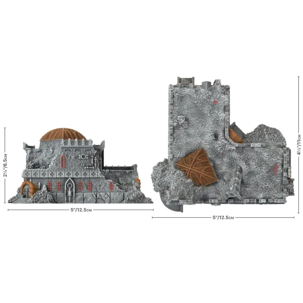 Battlefield in a Box: Mundus Imperialis - Librarium (Damaged and Destroyed)