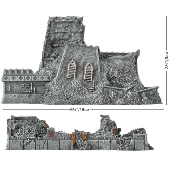 Battlefield in a Box: Mundus Imperialis - Scholam (Damaged and Destroyed)