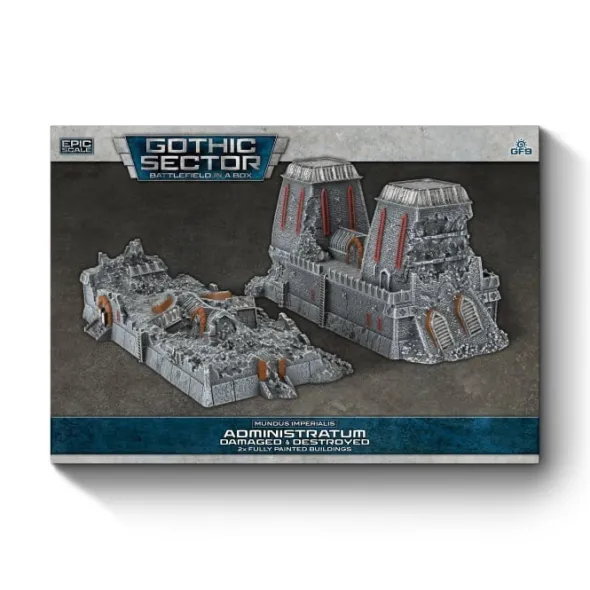 Battlefield in a Box: Mundus Imperialis - Administratum (Damaged and Destroyed)