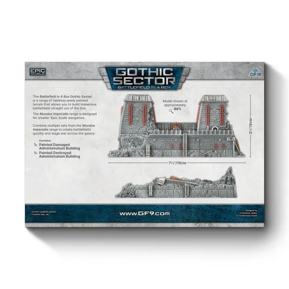 Battlefield in a Box: Mundus Imperialis - Administratum (Damaged and Destroyed)