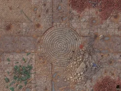 Battlemap Ville 120x90 cm sans quadrillage
