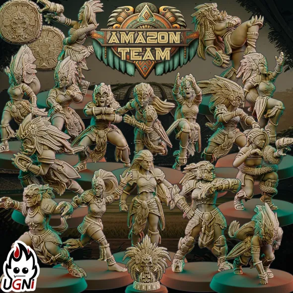 BB - Ugni Miniature - Aztek Amazon Team