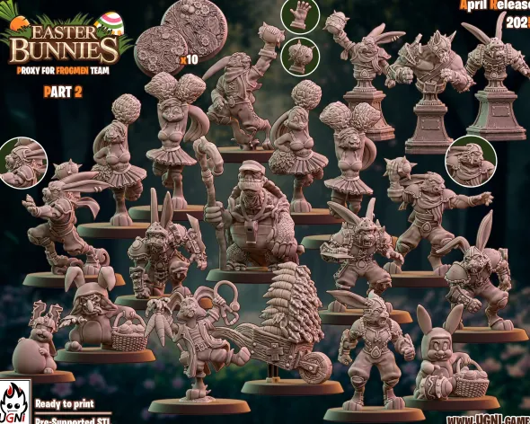 BB - Ugni Miniature - Easter Bunnies Team