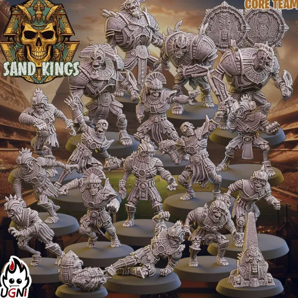 BB - Ugni Miniatures - Sand King Team