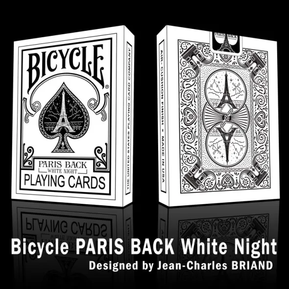 Bicycle Paris Back Playing Cards - Blanc