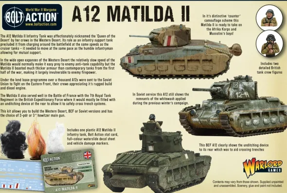 Bolt Action - British - A12 Matilda II Infantry Tank