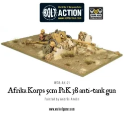 Bolt Action - German - Afrika Korps 5cm Pak38 Anti-Tank Gun