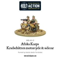 Bolt Action - German - Afrika Korps Kradschutzen Motorcycle & sidecar