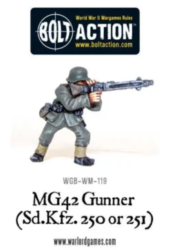 Bolt Action - German - MG42 Gunner (Sd.Kfz 250 or 251)