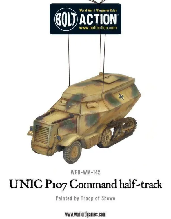 Bolt Action - German - Unic P107 Command Halftrack