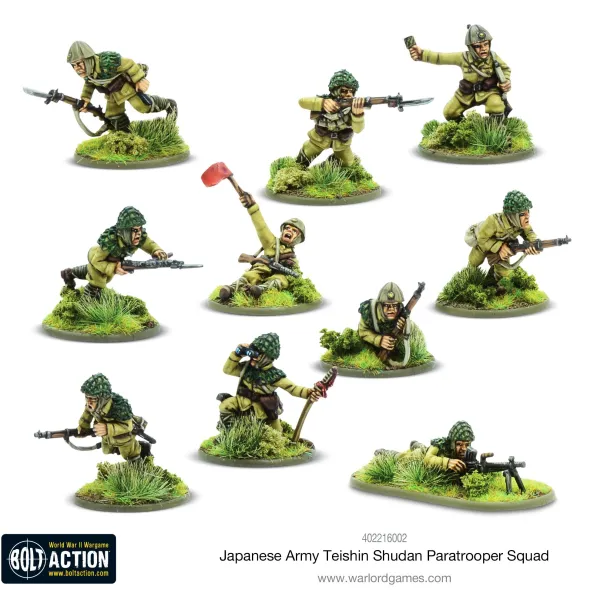 Bolt Action - Japanese - Teishin Shudan Paratrooper Squad