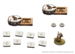 Bolt Action - MDF Artillery Zeroing In Markers - British 8th Army