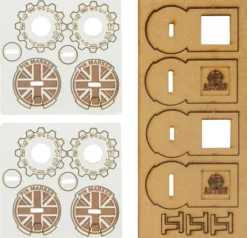 Bolt Action - MDF Unit Pin Markers - Great Britain