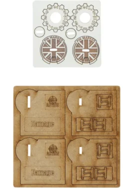 Bolt Action - MDF Vehicle Pin Markers - Great Britain