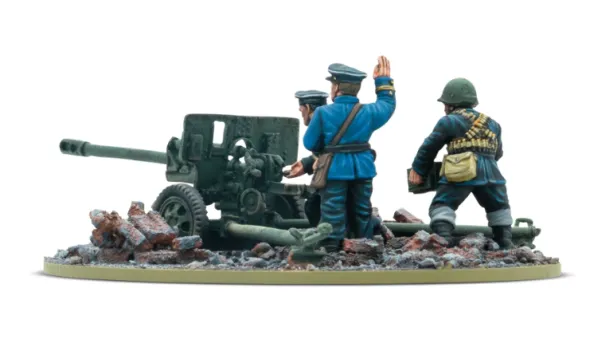 Bolt Action - Soviet - ZiS-3 DIvisional Gun with Soviet Naval Brigade Crew