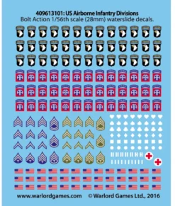 Bolt Action - USA - US Airborne Decal Sheet