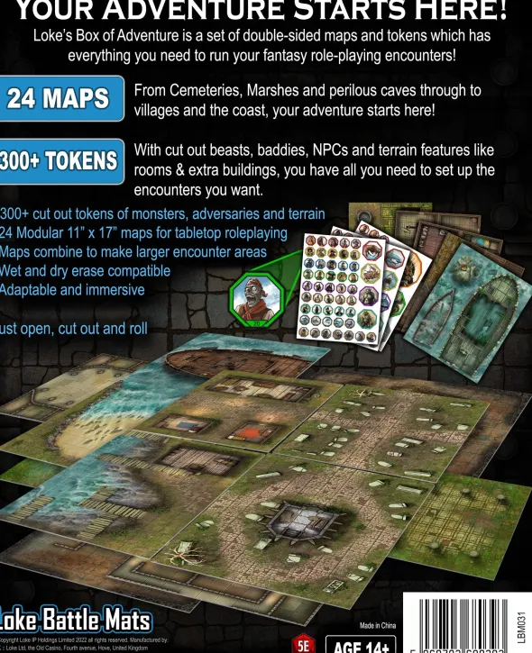 Box of Adventure: RPG Maps & Tokens - 2 Coast of Dread