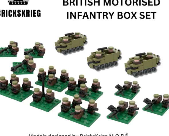 Brickskrieg - British Motorised Infantry Box Set