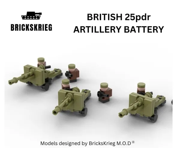 Brickskrieg - British 25pdr Artillery Box Set