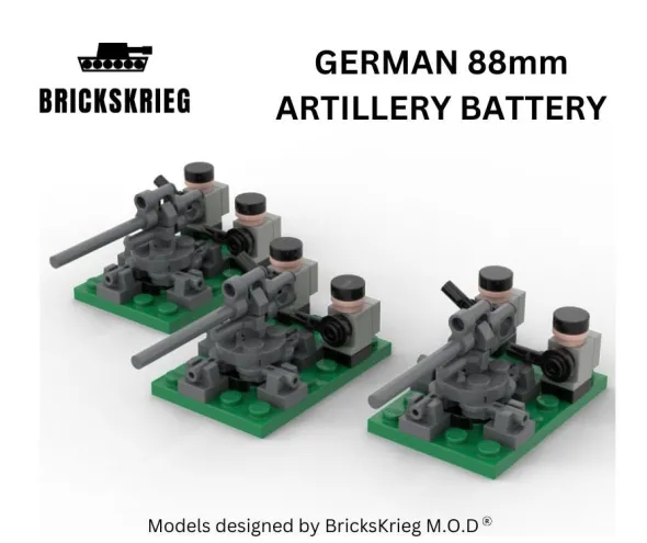 Brickskrieg - German 88mm Artillery Box Set