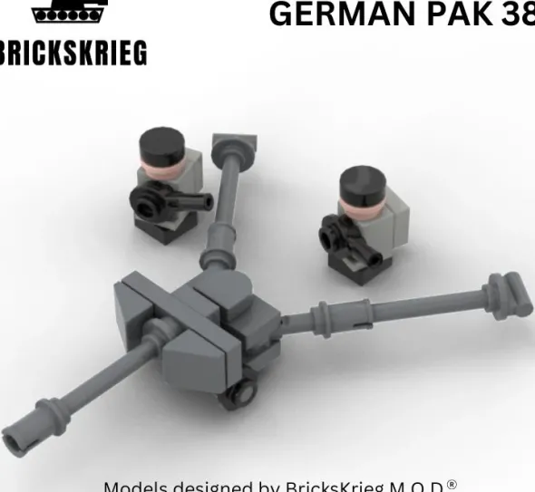 Brickskrieg - German PAK 38 Anti Tank Gun