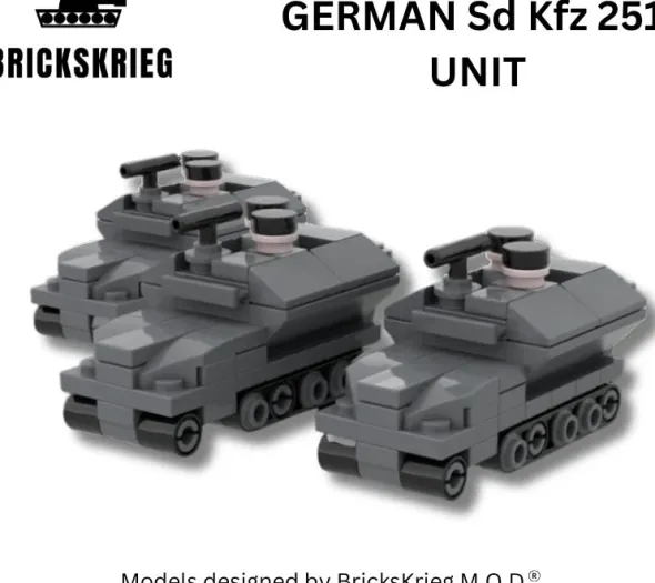 Brickskrieg - German Sd Kfz 250 Armoured Troop Carrier - Unit