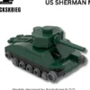 Brickskrieg - US Sherman M4 - Single model