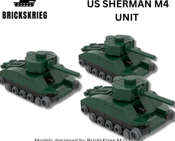 Brickskrieg - US Sherman M4 - Unit