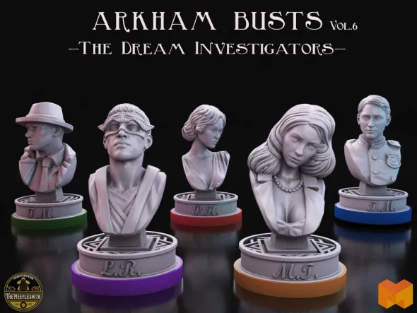 Bustes d'Investigateurs Lovecraftiens Vol. 6 – Investigateurs Dévoreurs de Rêves