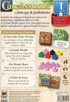 Carcassonne : Extension 1 - Auberges et Cathédrales